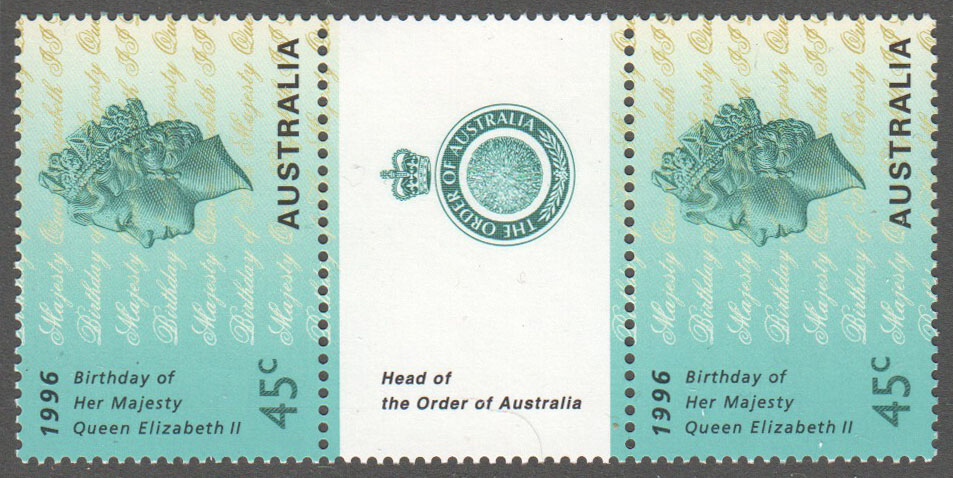 Australia Scott 1491 MNH Gutter Pair - Click Image to Close